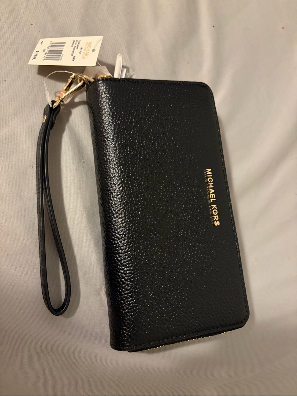 Michael Kors Black Continental Wristlet Wallet